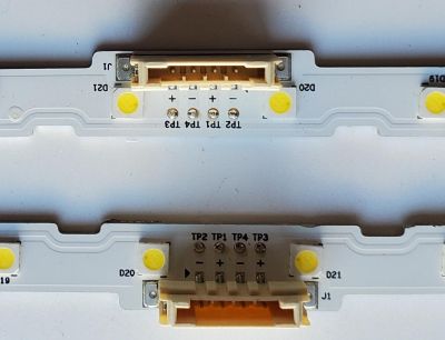 KIT DE LED'S PARA TV SAMSUNG (2 PIEZAS) / NUMERO DE PARTE BN96-45913A / 45913A / AOT_55_NU7300_NU7100_2X40_3030C_D6T_2D1_20S2P / PANEL'S  CY-CN055HGLV2H / CY-NN055HGHV6H / MODELOS UN55NU7090 / UN55NU7100 / UN55NU740D ( MAS MODELOS EN DESCRIPCION ) - Imagen 3